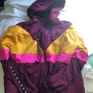 Vs pink Sherpa lined winderbreaker